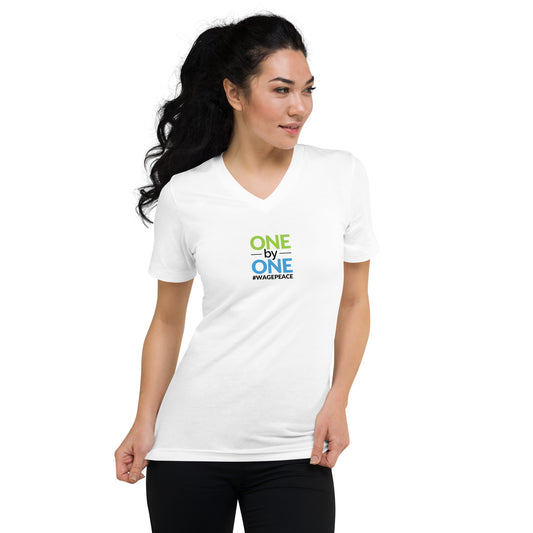 ONE by ONE - Unisex Short Sleeve V-Neck T-Shirt