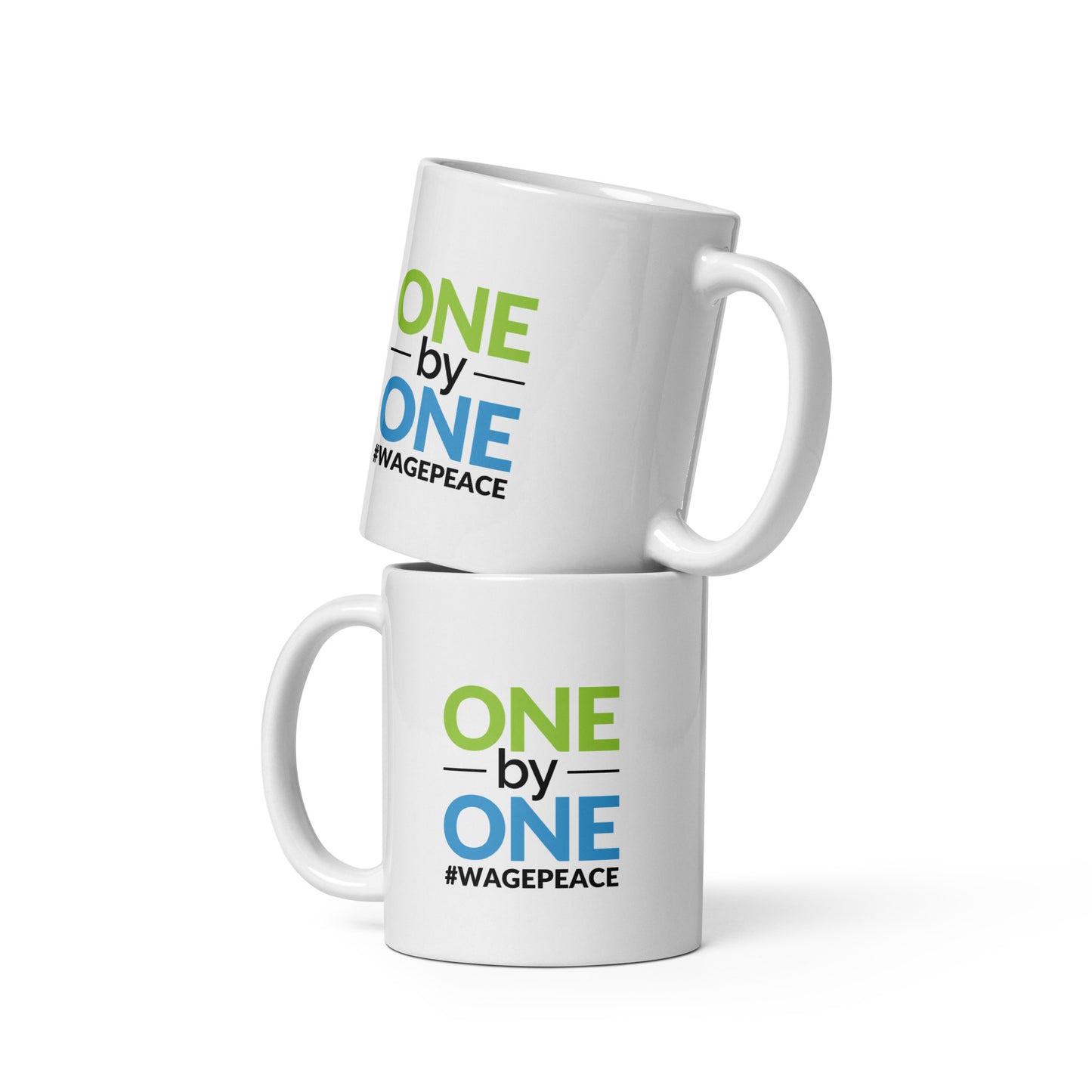 ONE by ONE - White Glossy Mug