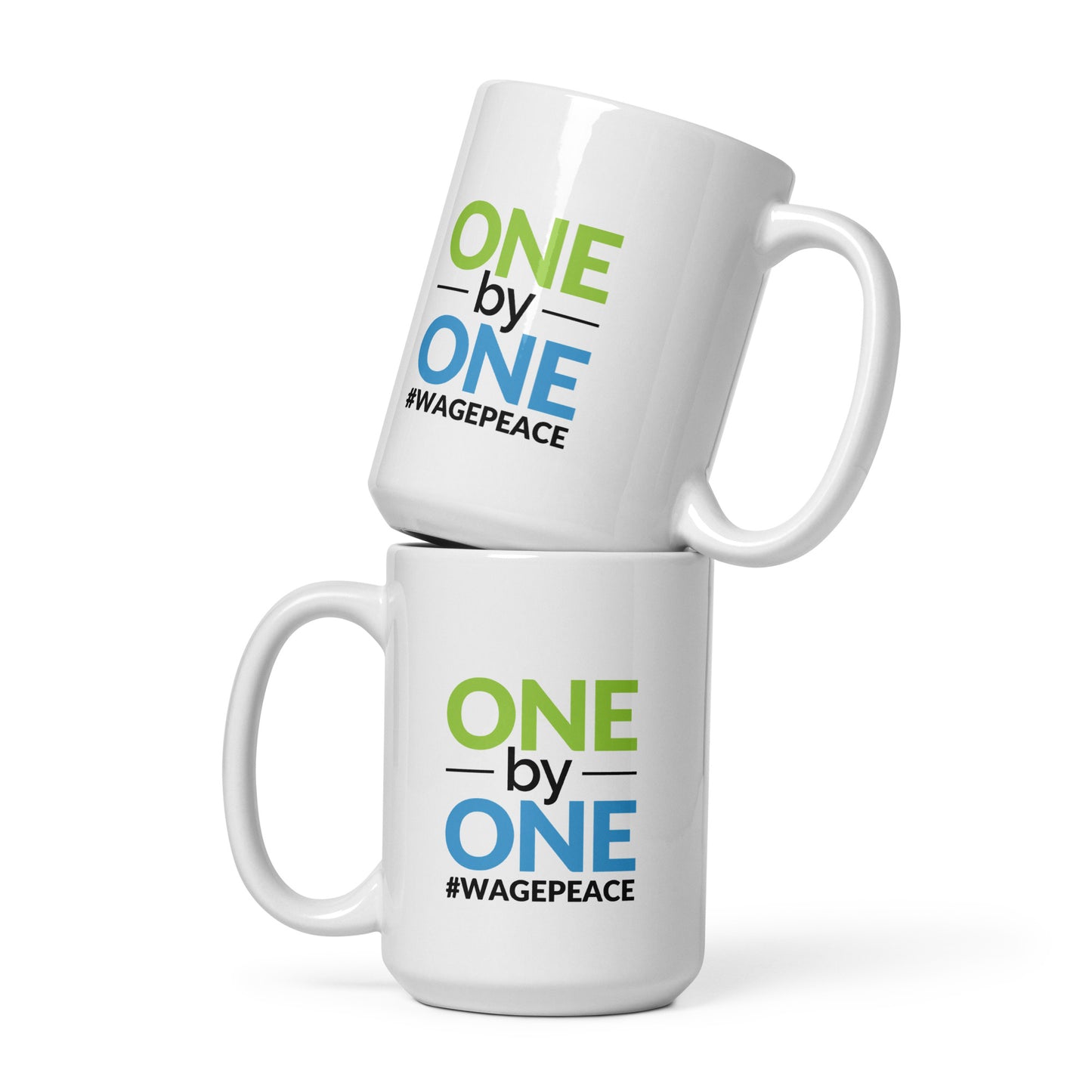 ONE by ONE - White Glossy Mug