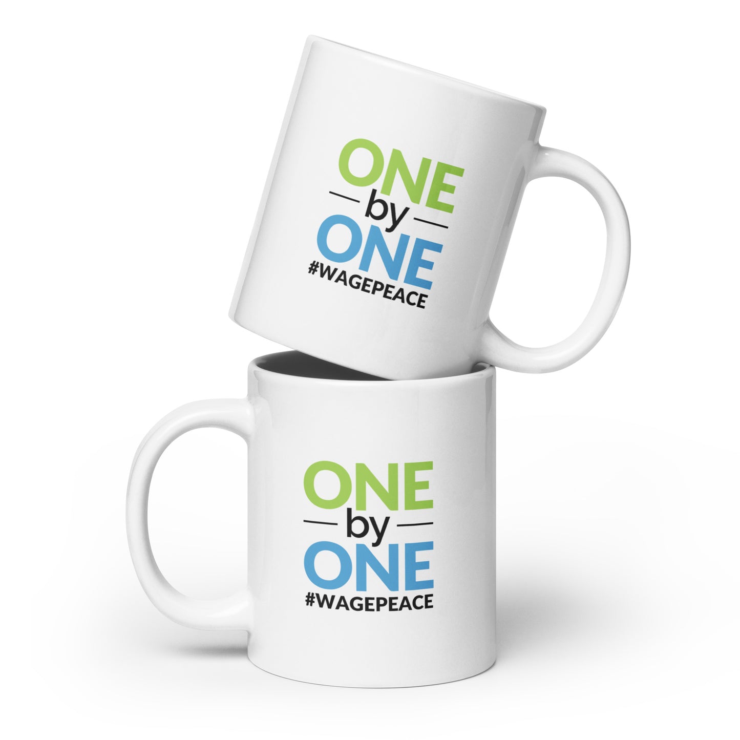 ONE by ONE - White Glossy Mug